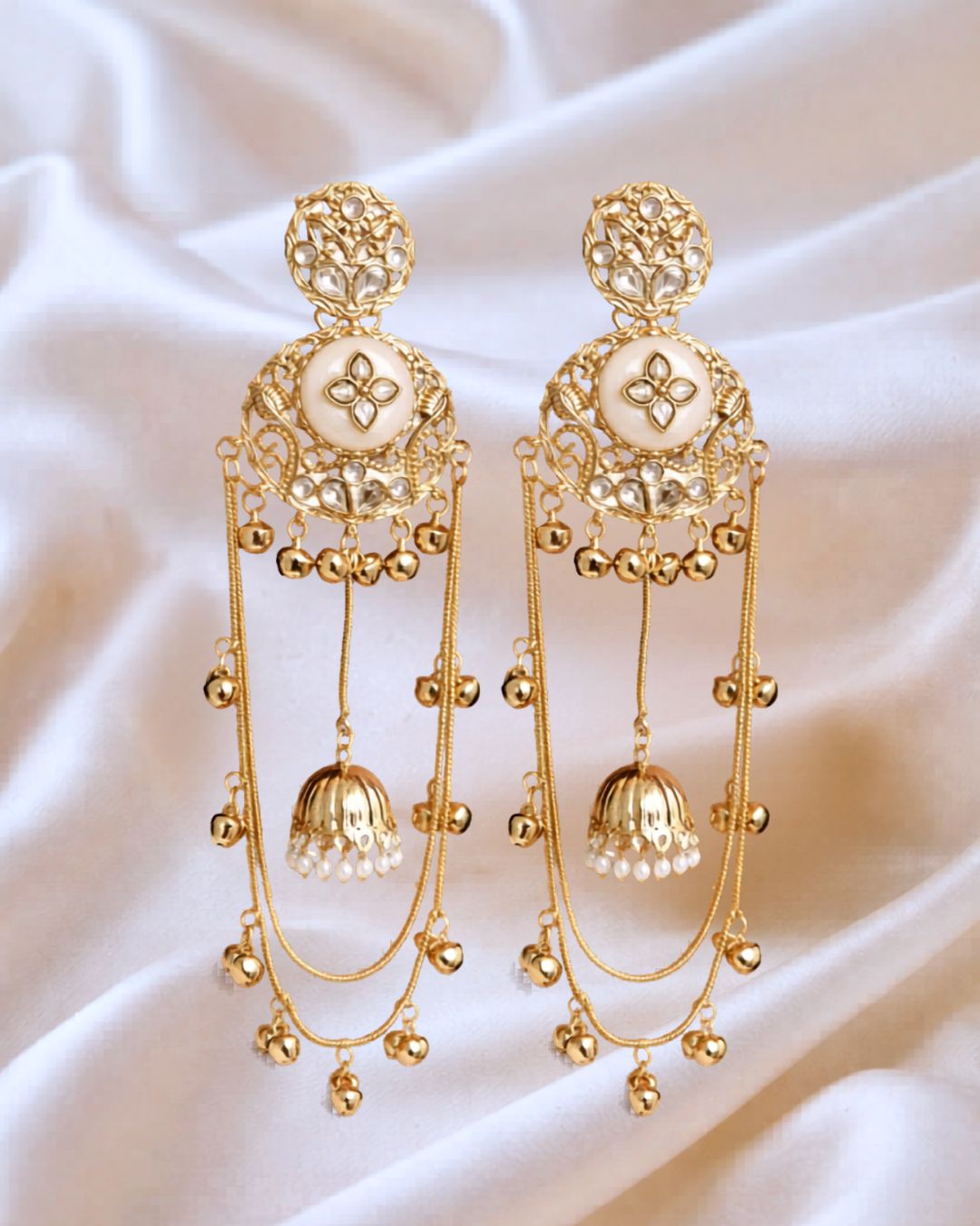 Layered Chain Jhumka