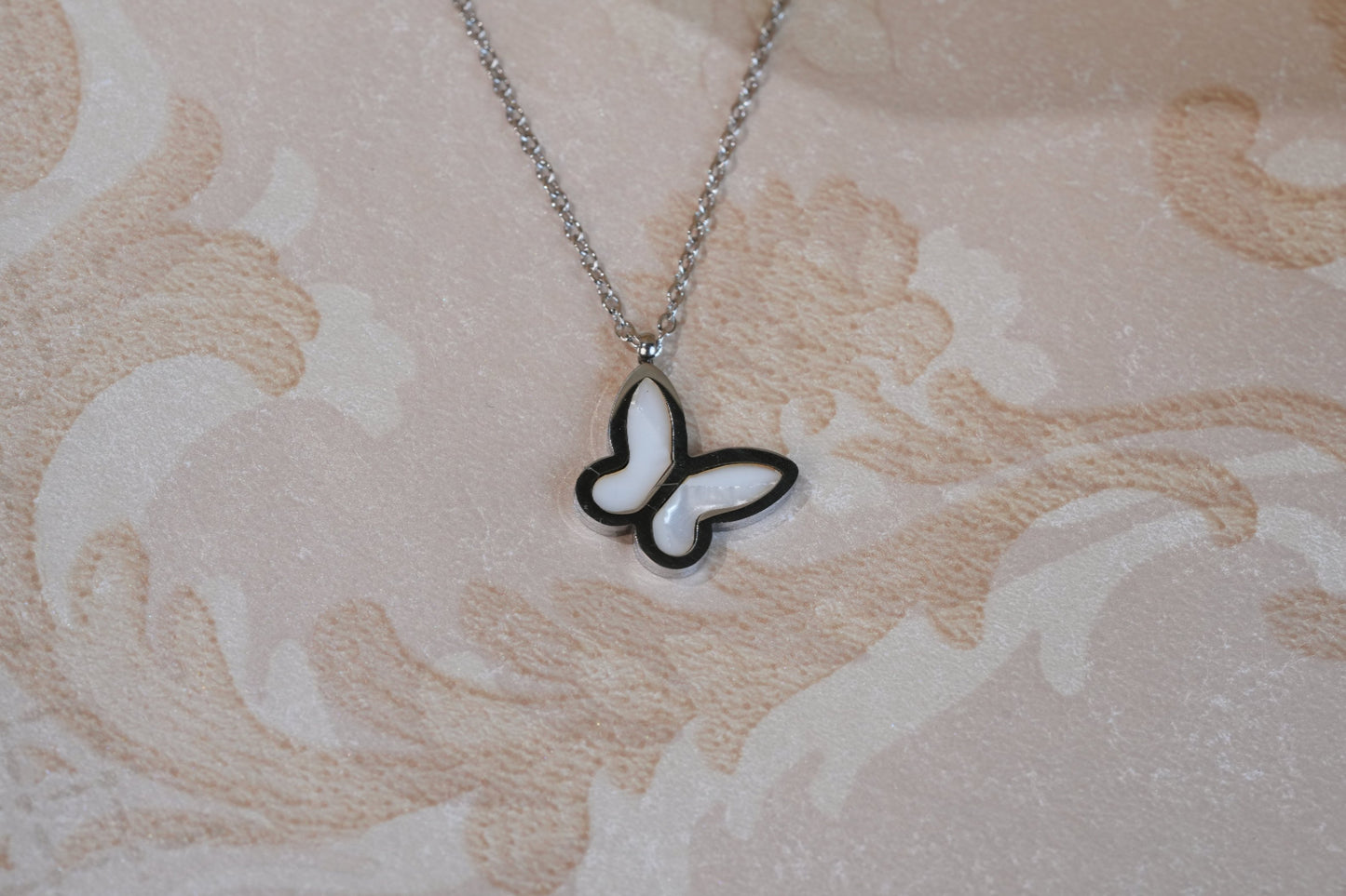 Butterfly Charm Double Layered Necklace