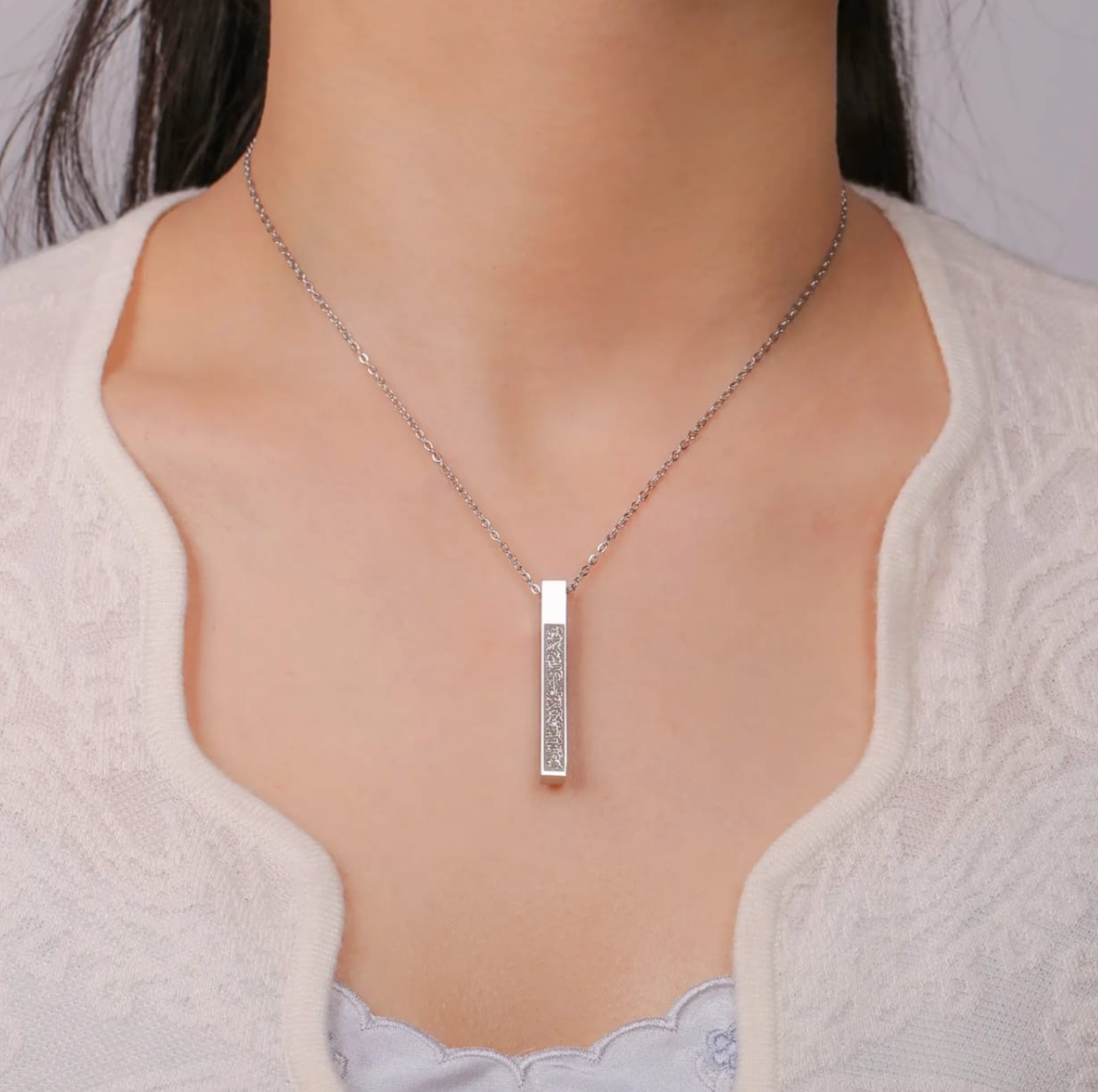 Cube Ayatul kursi Necklace