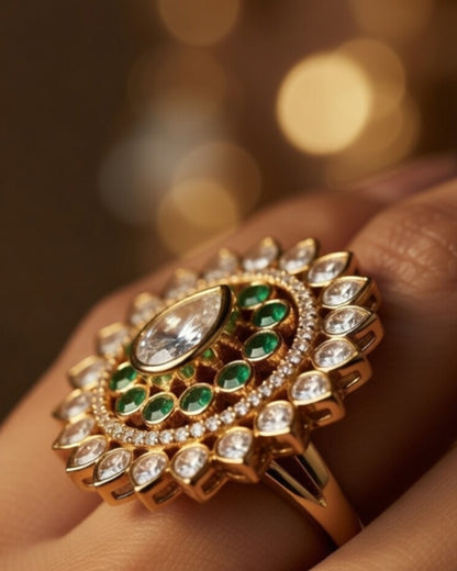Green Cocktail Ring