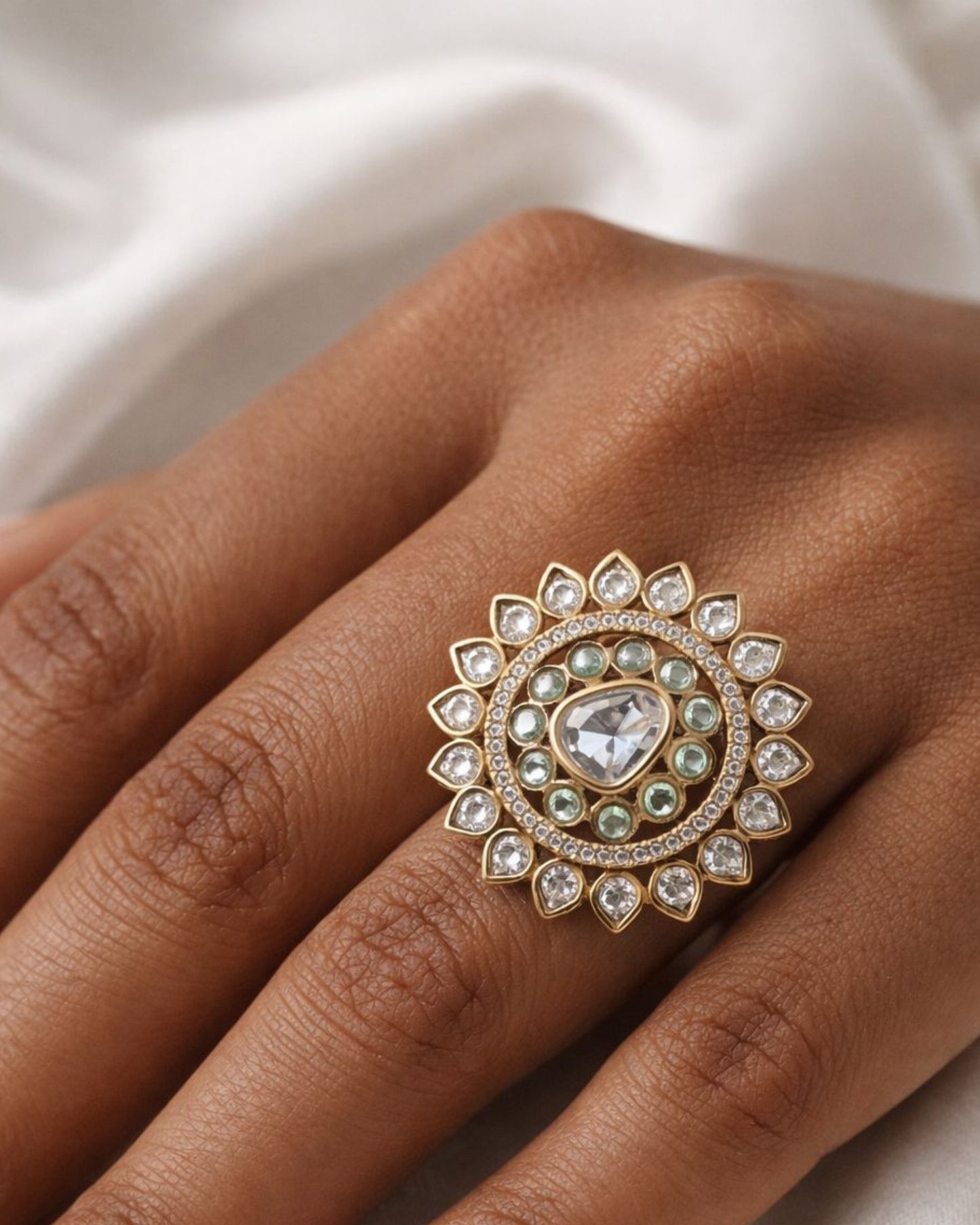 Polki Kundan Ring
