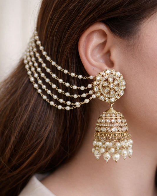 Jhumka with Pearls