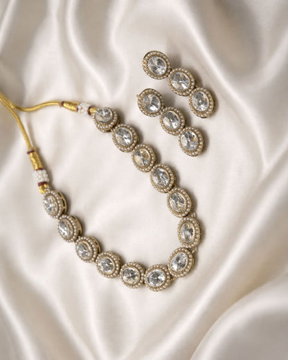 Kundan Mini Pearl Necklace