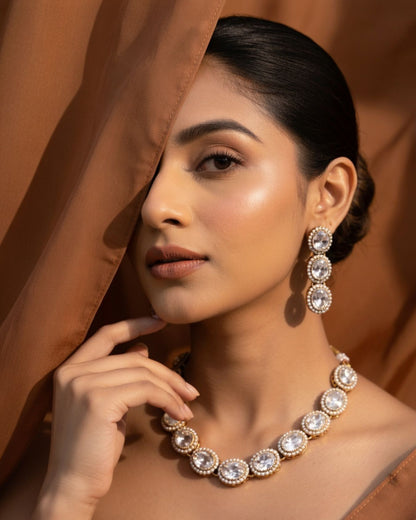 Kundan Mini Pearl Necklace