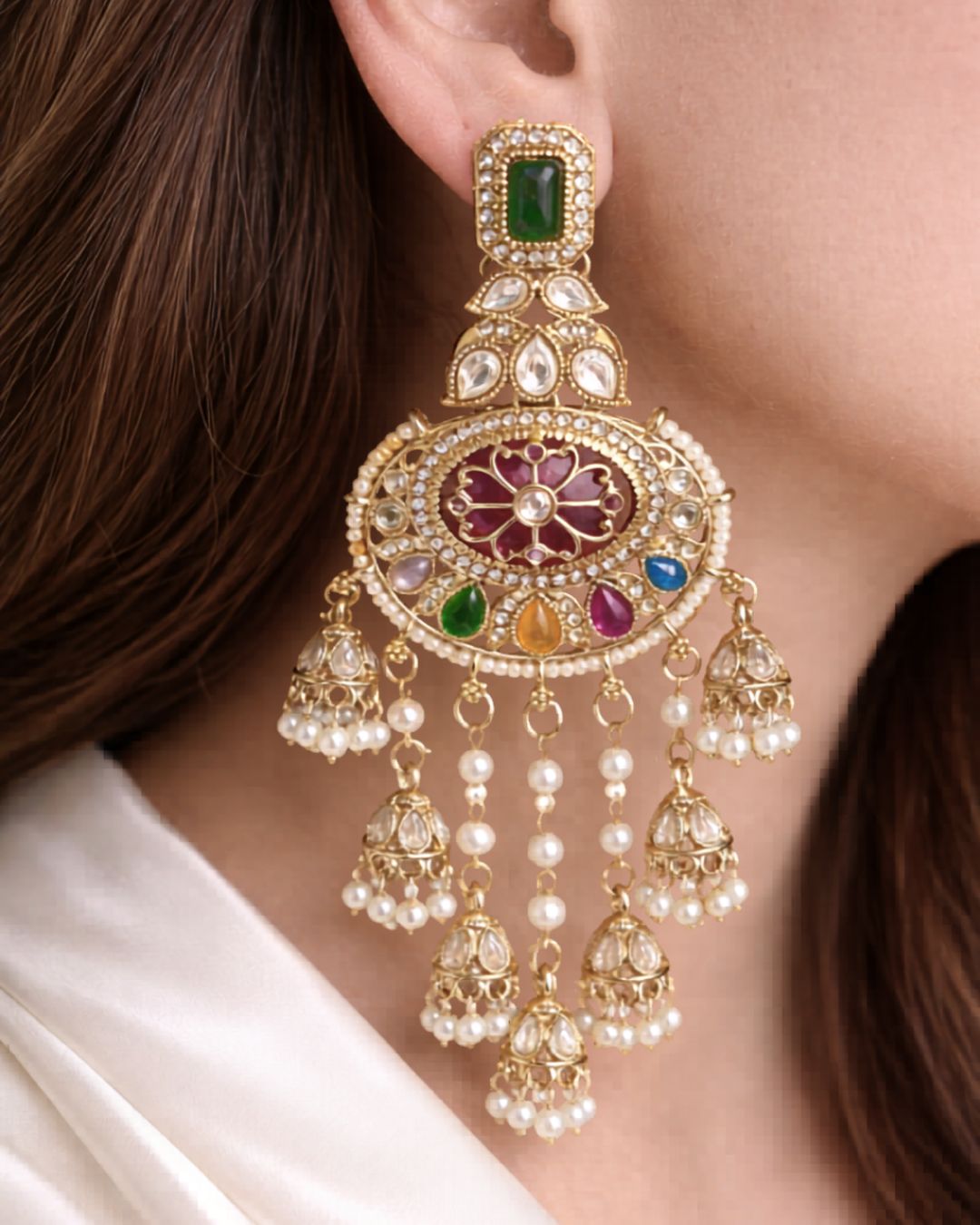 Layered Colorfull Jhumka