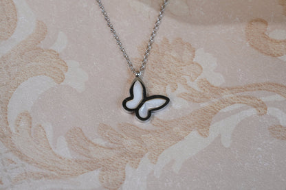 Butterfly Charm Double Layered Necklace