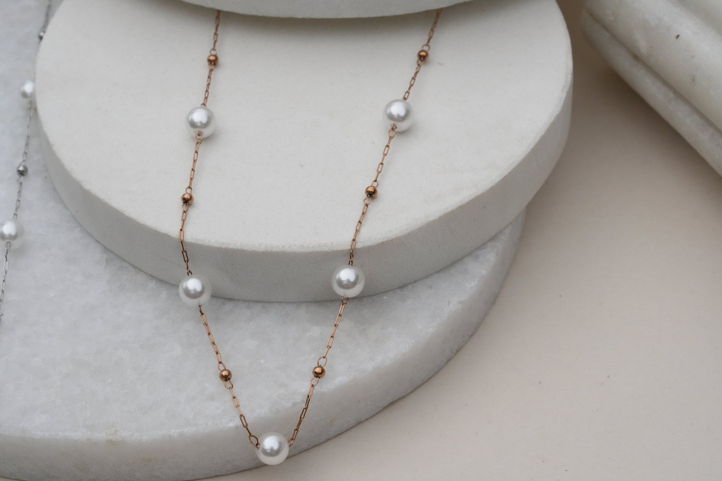 Beaded Pearl Necklace