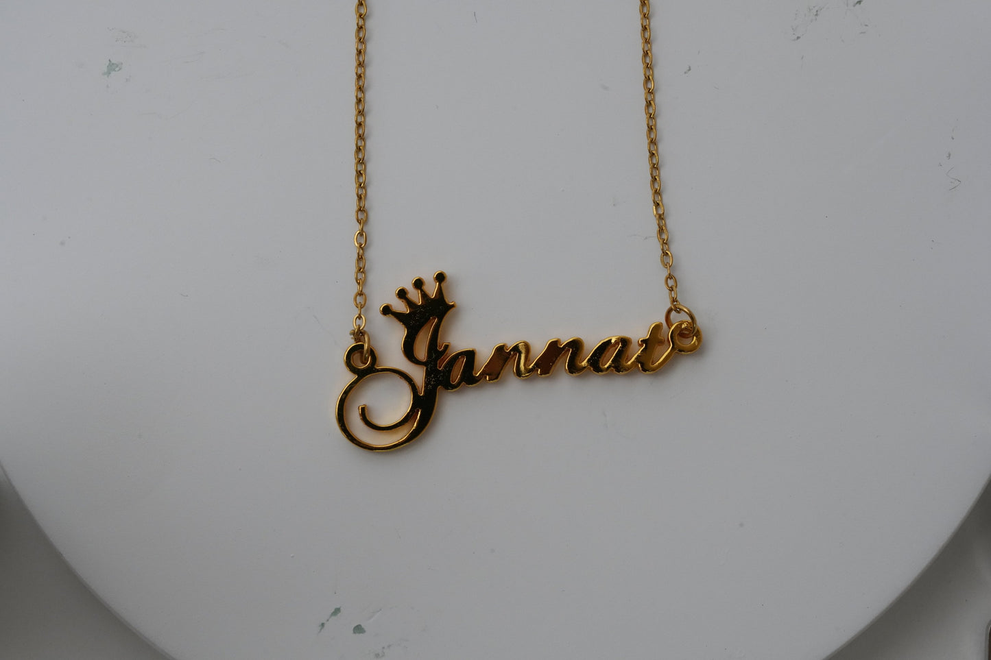 Name Necklace With Crown