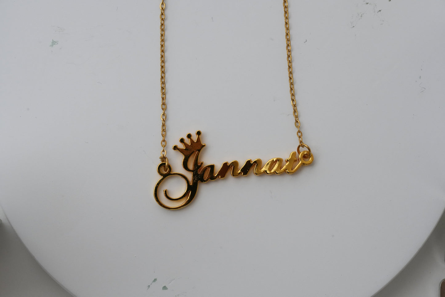 Name Necklace With Crown