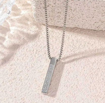 Cube Ayatul kursi Necklace