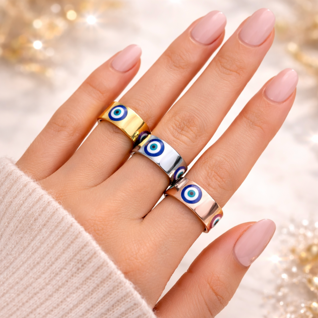 Evil eye ring