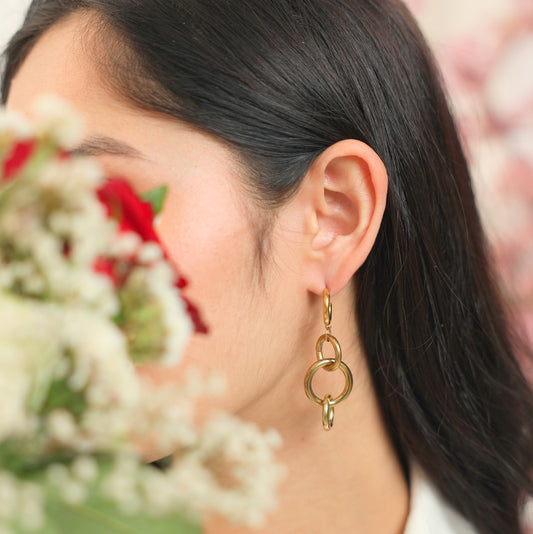 Step Hoop Earring